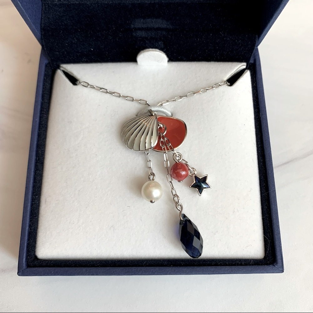 Swarovski Crystal SS Lullaby Seashell Necklace